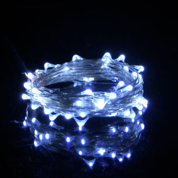 TuoTu USB LED Fairy String Light,50 LED Bulbs 16ft /5M, Silver Wire Waterproof