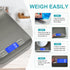 Food Scale, 11lb Kitchen Scale with 6 Units, Tare Function & LCD Display, Stainless Steel Digital Scale for Cooking