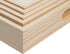 Set 7 Wooden Nested Serving Trays, Unfinished Rectangle Trays with Cut-Out Handles for Crafts, Ottomans, Serving