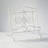 Tripar Swirl Design White Metal Cookbook Stand for iPads, Tablets, and Cookbooks - Adjustable and Portable