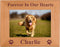 Forever in Our Hearts Custom Dog Memorial Wood Picture Frame, Fits 4x6 Inch Picture (4x6 Horizontal)