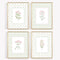 Pennclys Nursery Girl Floral Wall Art Wildflower Baby Room Canvas Wall Decor Pink