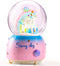 VECU Unicorn Snow Globe with Music, Perfect Music Box for Kids, Girls, Granddaughters Birthday (Manual Snow Drift)