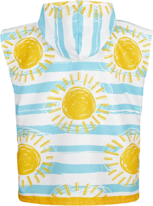 7-10 MissShorthair Hooded Beach Towel for Kids, Cute Towel Poncho Boys&Girls, Swim Changing Robe, Surf Poncho