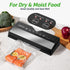 GERYON Vacuum Sealer, Vacuum Sealer Machine for Food Storage with Sealer Bags & Roll, Compact Design, Silver