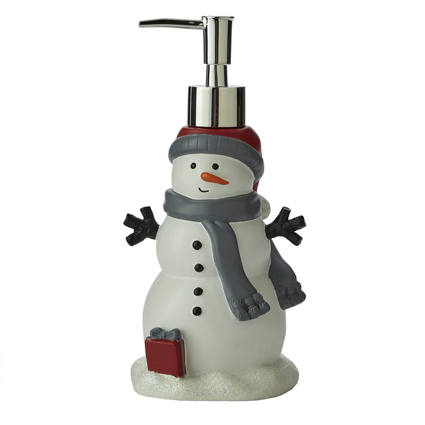 SKL Home Christmas/Winter Whistler Snowman Soap Dispenser for Bath/Kitchen & Gift, Multi