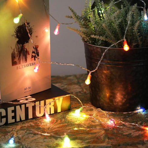 Vigdur Muiticolor Globe String Lights - 2 Packs 6Ft Decorative String Lights