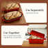 FUNKYLEE 2-in-1 8.5x4.5, Set 2, Enameled Cast Iron Bread Pan with Lid, Loaf Pan for Baking Bread Professional Sourdough