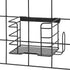 Jayce Metal Iron Holder - iDesign Storage Basket for Modular Grid Wall System, 8.25" x 5.75" x 5" - Matte Black