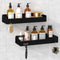 Wisfame Shower Caddy Adhesive, 2 Pack Large Capacity Rustproof Shower Shelves, No Drill
