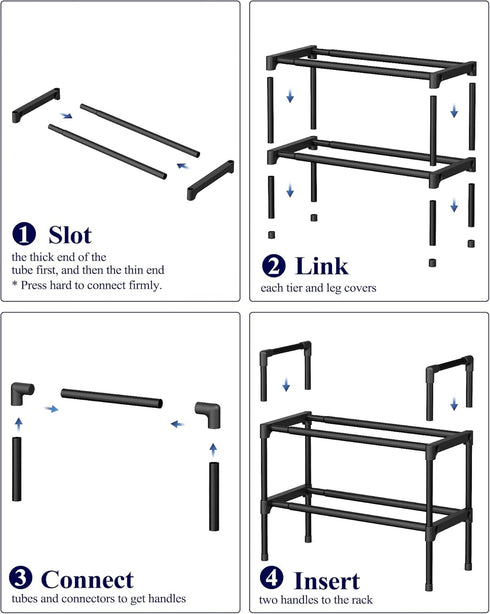 Closet 17.3~30.2L 16.3H Kitsure Shoe Rack for - Expandable Shoe Rack for Entrance, Rustproof Shoe Organizer