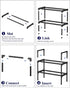Closet 17.3~30.2L 16.3H Kitsure Shoe Rack for - Expandable Shoe Rack for Entrance, Rustproof Shoe Organizer