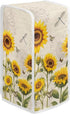 Can Opener Cover Kitchen Electric Appliance Cover Stain Resistant Machine Washable Oil-Proof for Housewarming Home Kitchen Decoration Gift for Wife, Sunflower Dragonfly Retro by NETILGEN