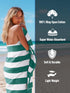 4 Pack 30 60 Inches, 100% Utopia Towels Cabana Stripe Beach Towel, by Oversized Ring Spun Cotton Pool Towels, Highly