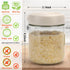 EONJOE 4-Pack 16oz Overnight Oats Containers with Lids Glass Mason Jars Meal Prep Salad Food Cereal Snacks Pudding
