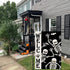 Welcome Halloween Skull Small Garden Flag, Vertical Double Sided Burlap 12 x 18 Inches Outdoor Decor