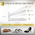 12 Pack Stacker,3 50%,Double Closet Shoe Slots Organizer - Shoe Levels Adjustable,Space Savers Layer Holders