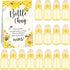 TrelaCo Bottle Chug Baby Shower Game Sign, 20 Pcs Baby Bottles Shower Favor Set for Gender Reveal Party