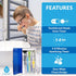 5 Pursonic UV Toothbrush Sanitizer Holder Wall Mounted - Slots Toothbrush Holders for Bathrooms with Toothpaste Holder