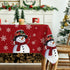 6084 Inch, Horaldaily Christmas Tablecloth Snowman Red Washable Table Cover for Party Picnic Dinner Decor