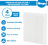 iSingo Humidifier Wicking Filter T - Compatible with Honeywell HFT600 Humidifier, 4 Pack