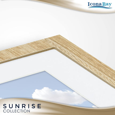 Icona Bay - 4x6 Picture Frames - Ash Brown, 5 Pack, Painted Solid One-Piece Wood Composite, Modern Farmhouse Set
