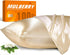 100% Mulberry Silk Pillowcase for Hair and Skin, 22 Momme Natural Silk Pillow Cover with Zipper, Beige