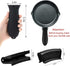 4 Pcs Non-Slip Silicone Hot Handle Holder & Assist Grips, Potholder for Cast Iron Skillets, Heat Resistant Handle Cover Sleeve for Frying Pans, Casserole, Cookware Handles, Black by OYSIR