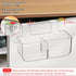 2 Pack 2 Poeland Over Cabinet Door Organizer, Plastic Storage Bin with Hooks, Over Cabinet Holder for Kitchen, Pantry