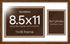 Homeforia 11x18 Brown Diploma Frame with Photo, High End Oak 11 x