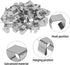 EATAKWARD 150 0.8'' 0.6'' PCS Christmas Lights Gutter Hooks, x Galvanized Holiday Lighter Roof Hooks, Light Clips Xmas