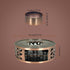 Teapot Candle Warmer, Tea Light Heater, Teapot Heating Base with Candle Holder (C-Bronze)