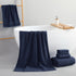 Set 6 Sets 2 2 2 650GSM REDKISS Navy Towels Piece Cotton Towel with Bath Towels, Hand, Washcloths, Hotel Quality, Soft