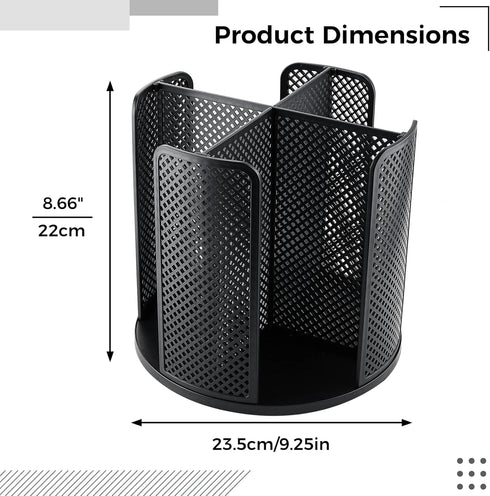 Rotatable Cup and Lid Organizer with 4 Compartments, Coffee Cup Dispenser for Countertop, Bathroom, Kitchen, Coffee