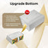QUISBE (Silver-2 Pack) Disposable Hand Towel Box Cover Compatible with Kleenex Disposable Paper Hand Towels, Leather