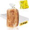 Reastar Bread Bags with Ties, 72 Pack Clear Bread Bags for Homemade Bread