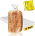 Reastar Bread Bags with Ties, 72 Pack Clear Bread Bags for Homemade Bread