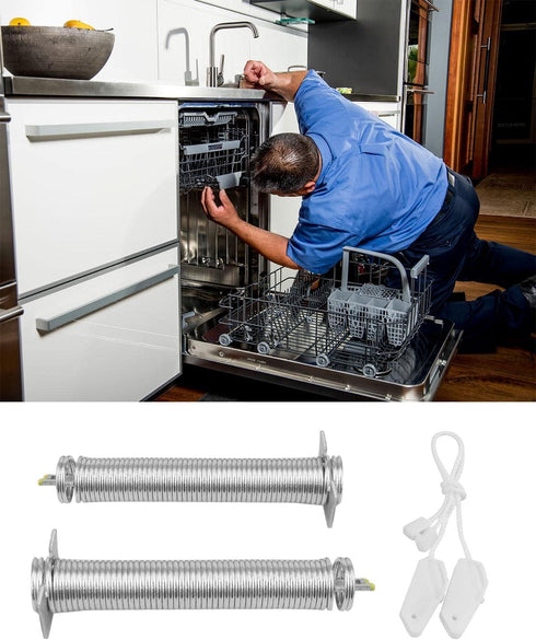 00754865 Dishwasher Door Spring Cable Kit, Fit for Siemen Bosch VIVA CONSTRUCTA NEFF Dishwashers Replacement Parts