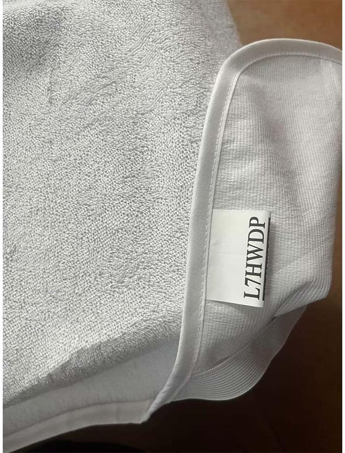 Mattress Topper Protector Pad - Waterproof Breathable Cotton Mattress Protector with Anchor Bands, Twin Size