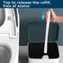 Disposable Toilet Brush: Toilet Bowl Brush and Holder Set with 40 Wand Refills, Upgraded Handle for Toilet Cleaning