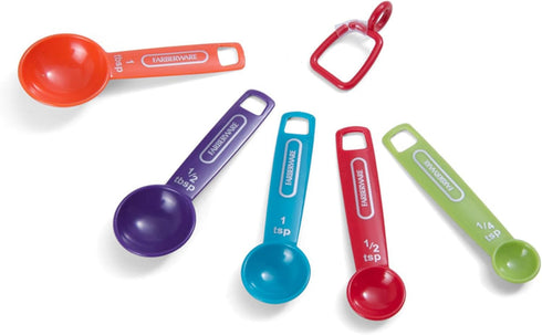 Farberware Professional Plastic Measuring Spoons - Set of 5, Colors May Vary