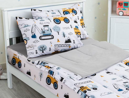 Meeting Story 3pcs Kids Comforter Sets Zipper Bedding Set for Boys,Twin Kid