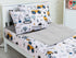 Meeting Story 3pcs Kids Comforter Sets Zipper Bedding Set for Boys,Twin Kid