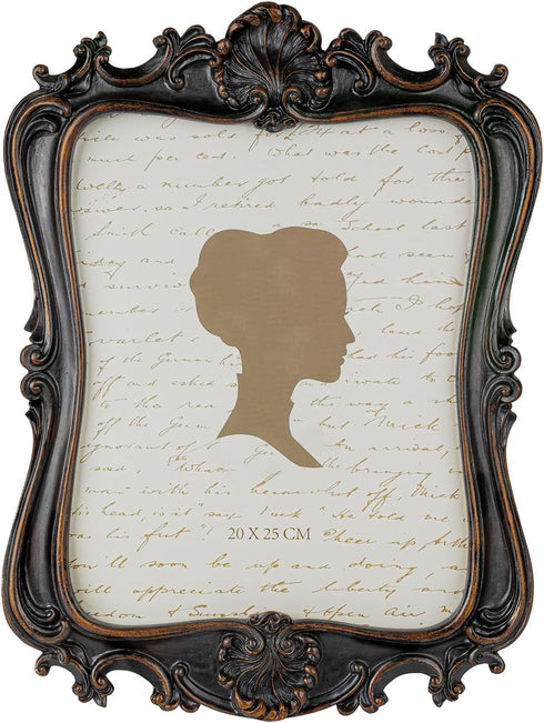 AELS 8x10 Inch Vintage Picture Frame, Elegant Antique Photo Frames with Glass