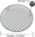 Round Cooling Rack Stainless Steel - Cross Wire Barbecue Grill Net with 3 Legs for Cooking, Baking, Steaming (13 inches)