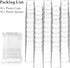 50 Pack 3 oz TOFLEN Square Mini Dessert Cups with Spoons Clear Plastic Dessert Shooter Cups for for Party, Yogurt