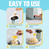 Tasty Hot Air Popcorn Popper, Healthy Popcorn in Minutes, Fast and Easy, Built-In Measuring Cup and Butter Warmer, 8
