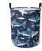 Collapsible Laundry Hamper - Whale Shark Laundry Basket with Handles for Household, Bedroom, Bathroom, College Dorms