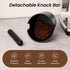 VEVOK CHEF Espresso Knock Box, Coffee Ground Dump Bin with Removable Knock Bar and Non-Slip Base