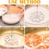 Flower Rosette Iron Waffle Molds: Creative Cookie Pastry Printing Gadget with Handle for Dessert Biscuit Waffle Baking